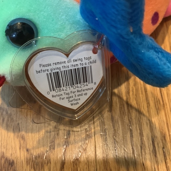 TY Beanie Baby - LIPS the Fish (8 inch) 1999 vintage - Picture 3 of 6